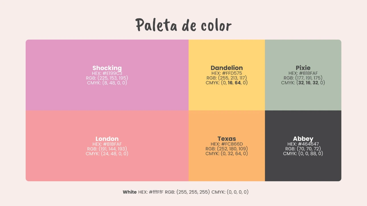 Paleta de color
